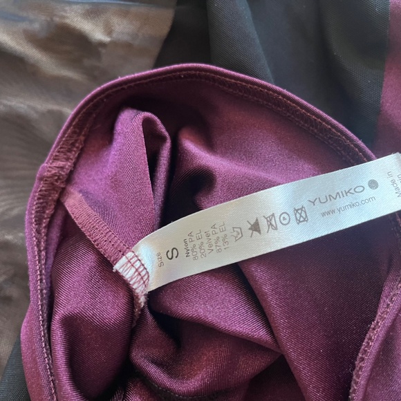 Yumiko Meagan Burgundy with Mesh Small - Picture 5 of 7